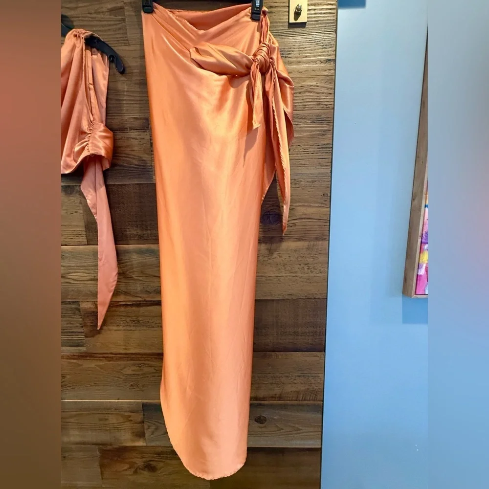 Baobab Collection Marea 2pc Set Asymmetrical Set in Orange “Luz” NWT - Picture 16 of 16